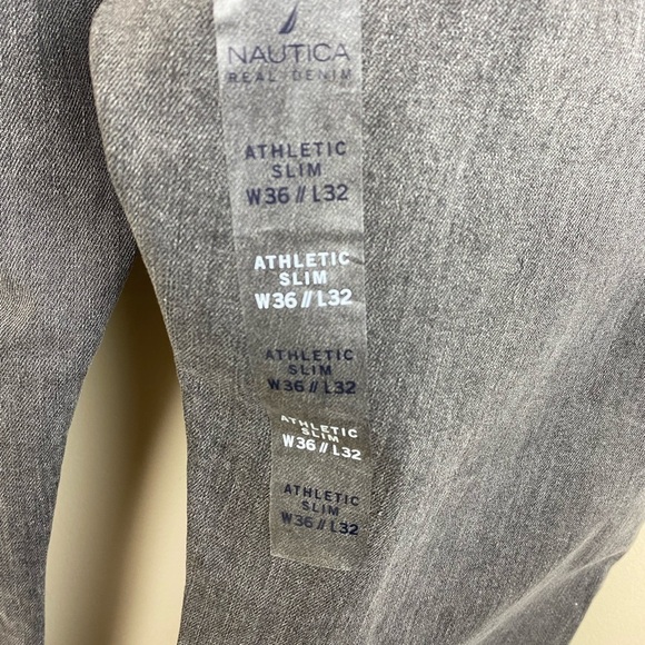 NAUTICA NWT Men’s Slim fit Denim Washed Black Pants size 36x32 - Picture 5 of 9